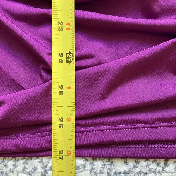 Serena Williams Signature Statement Purple Cowl Neck Top | Size Large | Dressy - Picture 8 of 8